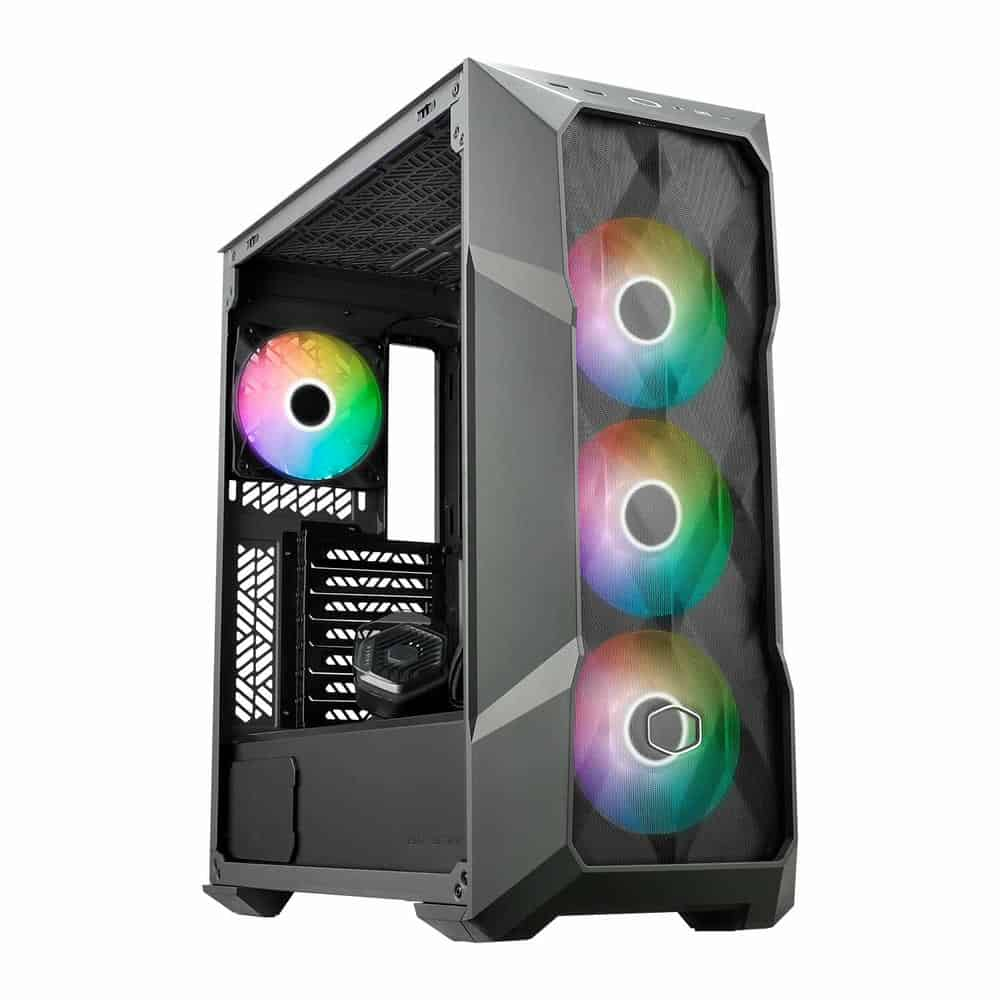 Cooler Master TD500 MAX Mid Tower TG Glass Case with 850W GXII PSU + 360mm AIO Cooler